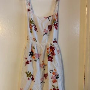 Garage White Floral Dress